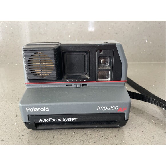 Vintage Polaroid Instant Film Camera Impulse AF Auto Focus System Gray Untested - Picture 1 of 7